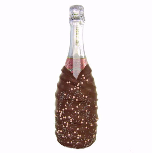 Chocolate Dipped Champagne Bottle Barefoot Pink Moscato