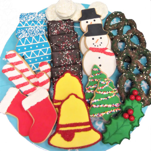 Festive & Colorful Kids Christmas Cookies Gift By Sweet Traders