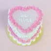 Mini-Heart-Cake-with- macarons-valentines-Box