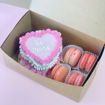 Mini-Heart-Cake-with-Macarons-Valentines-Box
