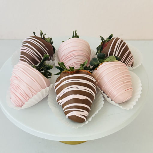 Valentines-White Chocolate -Milk Chocolate- Dipped-Strawberries-by-Sweet-Traders